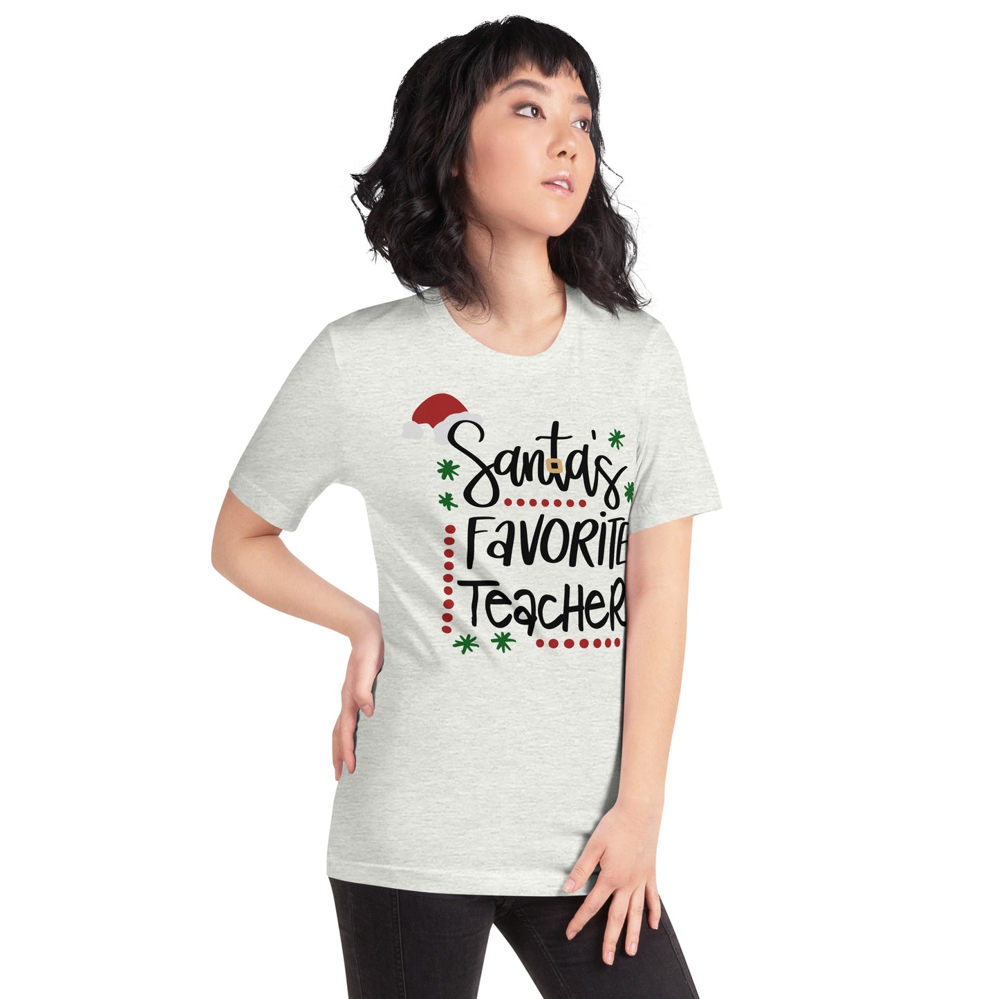 Santa's Favorite Teacher t-shirt Unisex