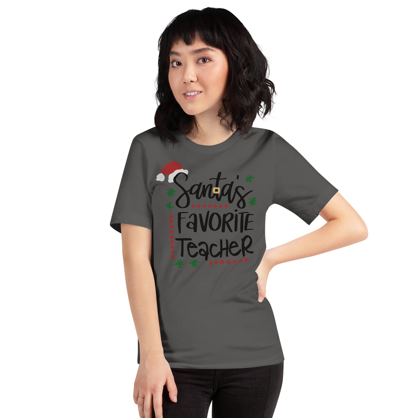 Santa's Favorite Teacher t-shirt Unisex