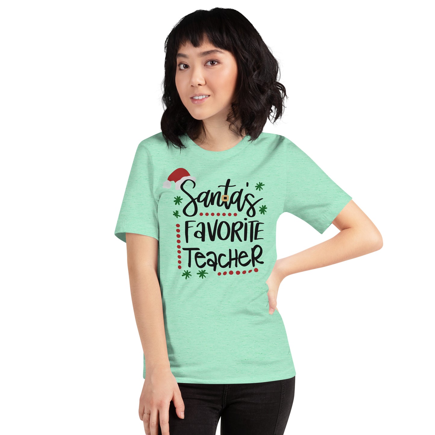 Santa's Favorite Teacher t-shirt Unisex