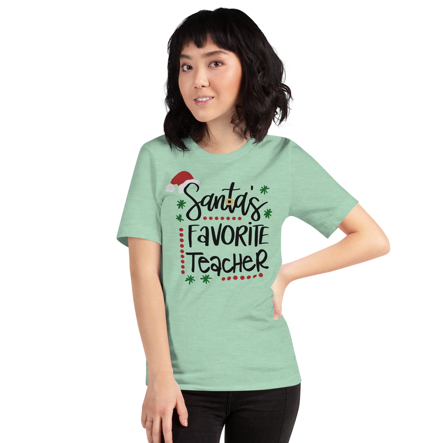 Santa's Favorite Teacher t-shirt Unisex