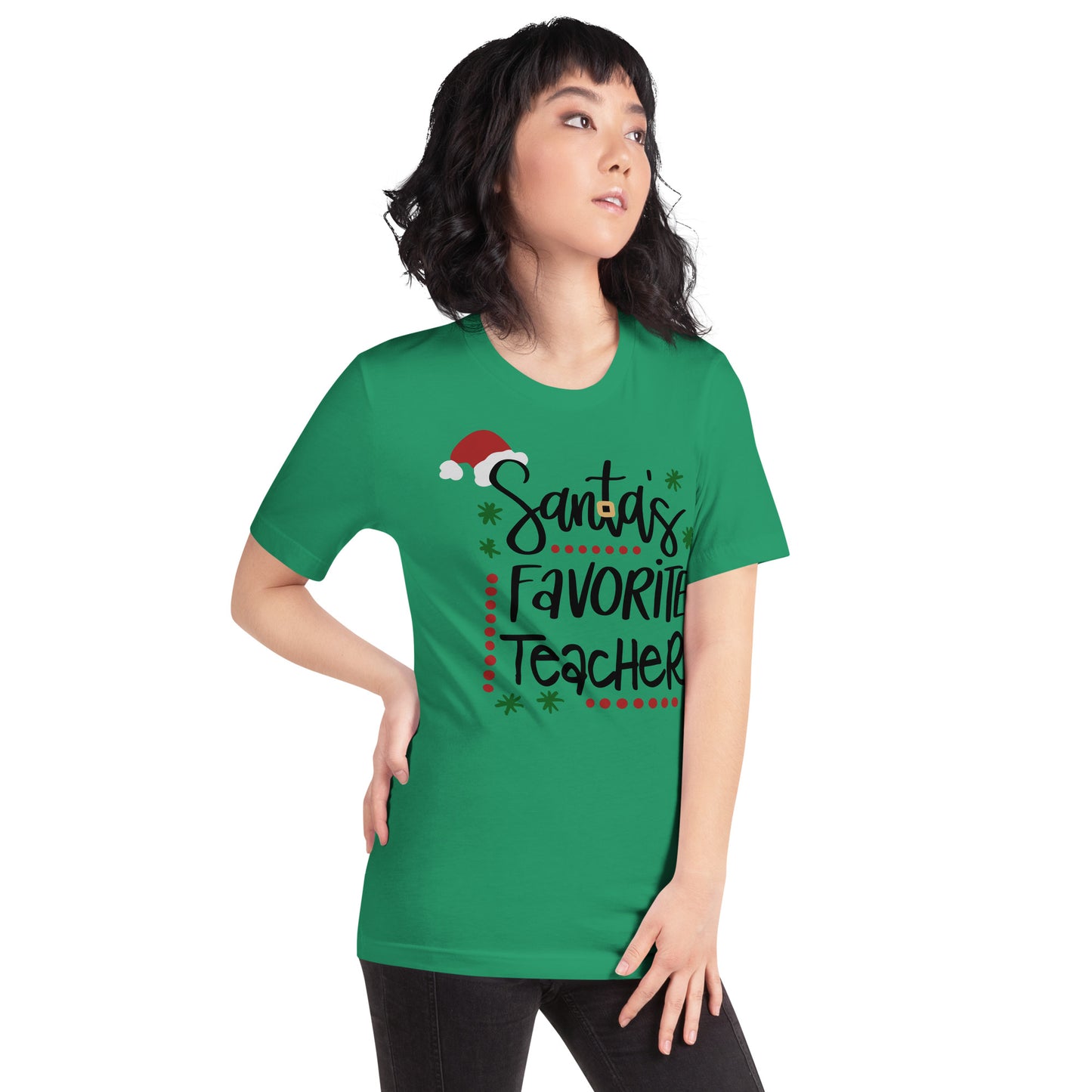 Santa's Favorite Teacher t-shirt Unisex