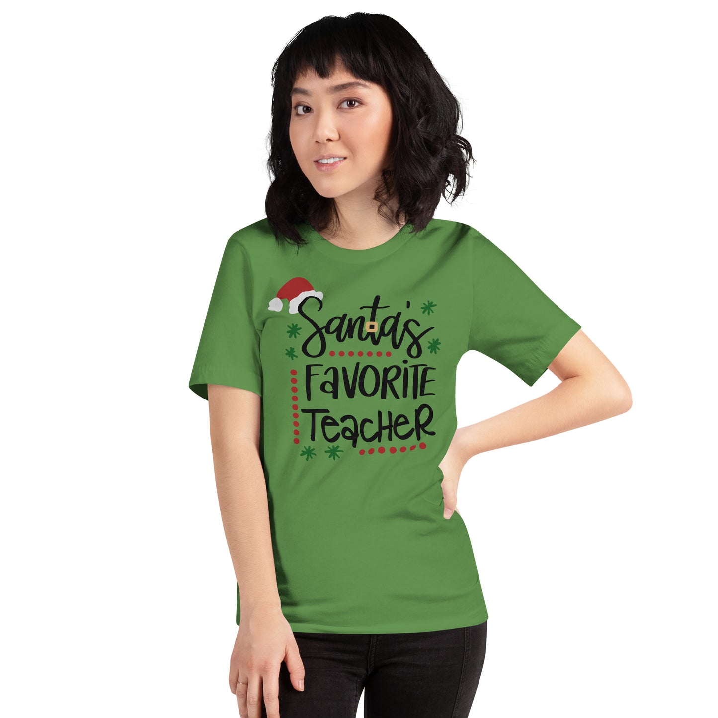 Santa's Favorite Teacher t-shirt Unisex