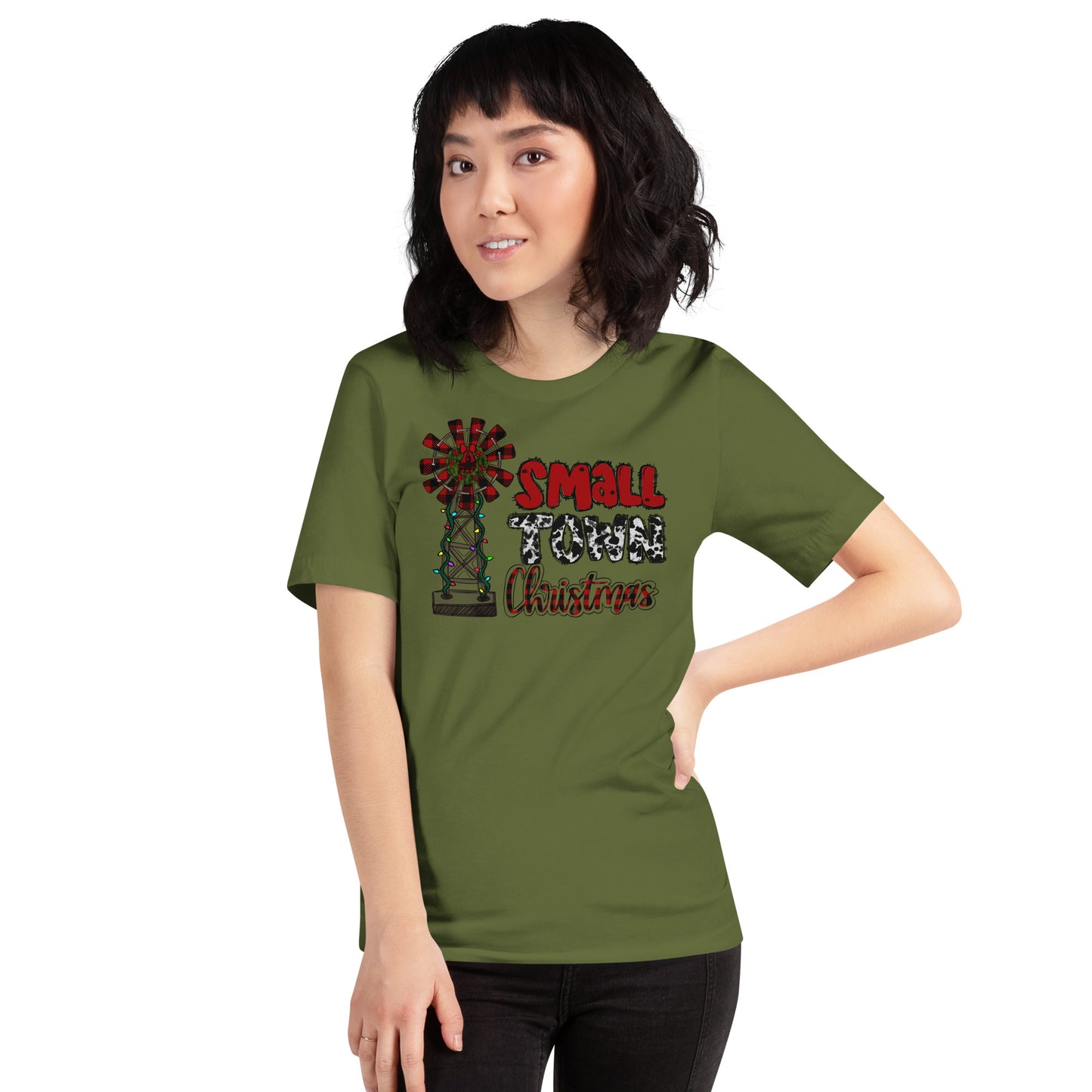 Small town Christmas t-shirt