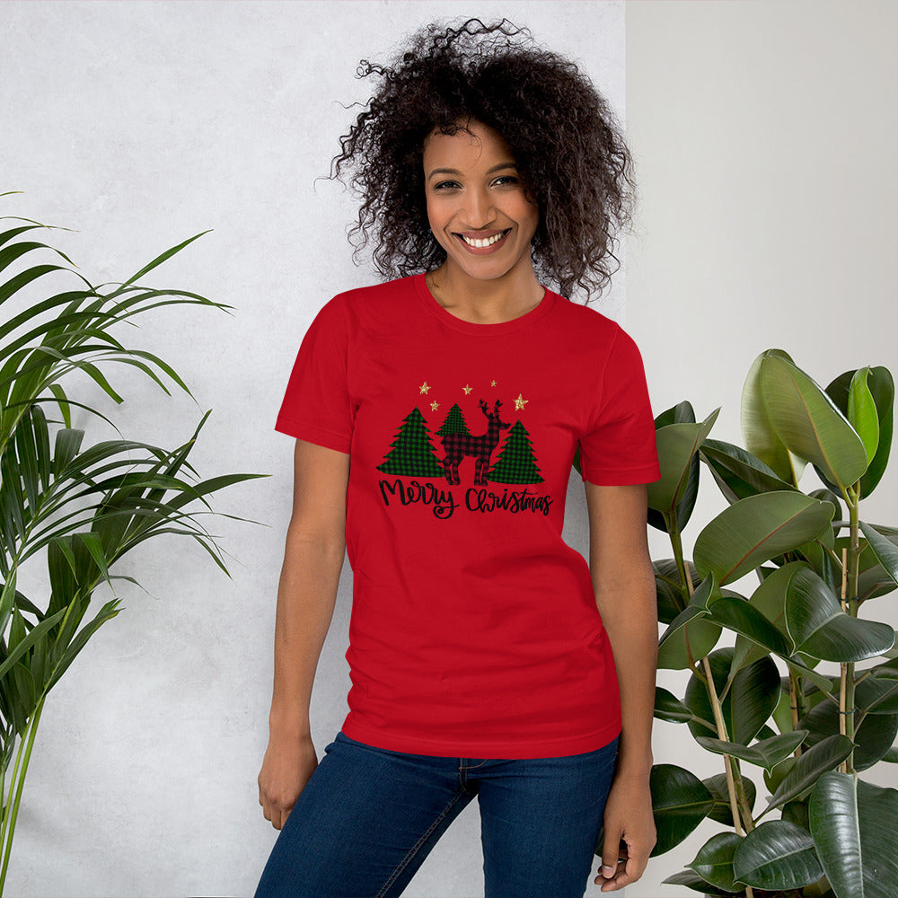 Merry Christmas trees & Reindeer t-shirt