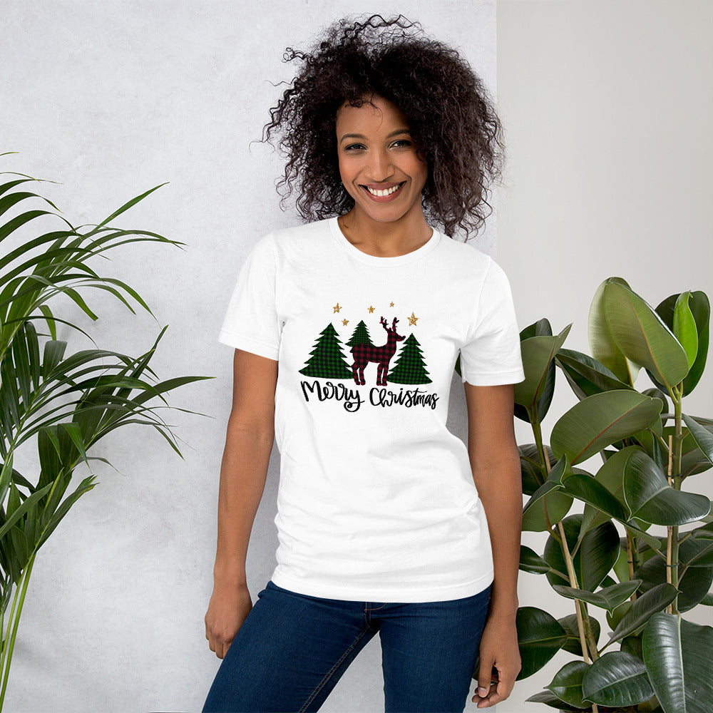 Merry Christmas trees & Reindeer t-shirt